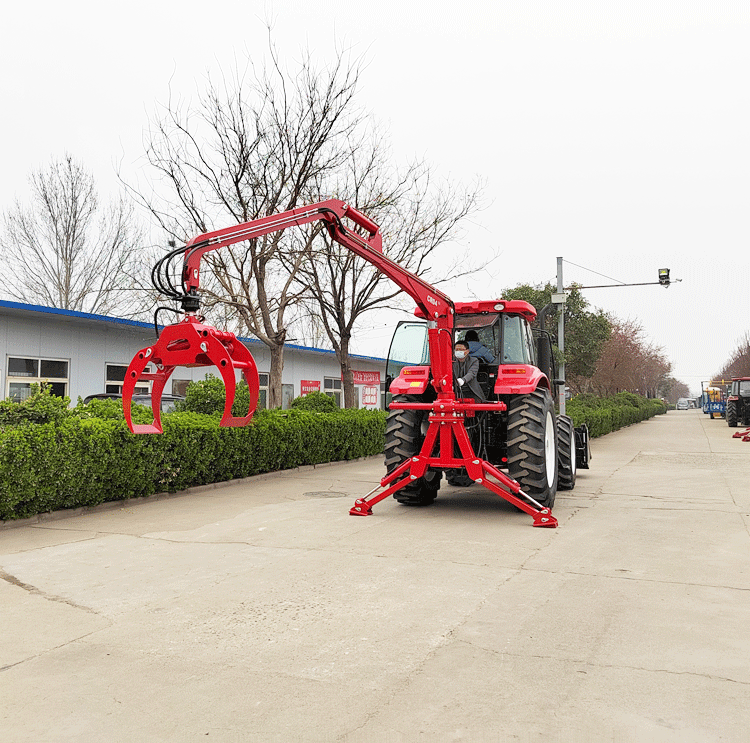 farm tractor 3 point hitch logging grapple crane