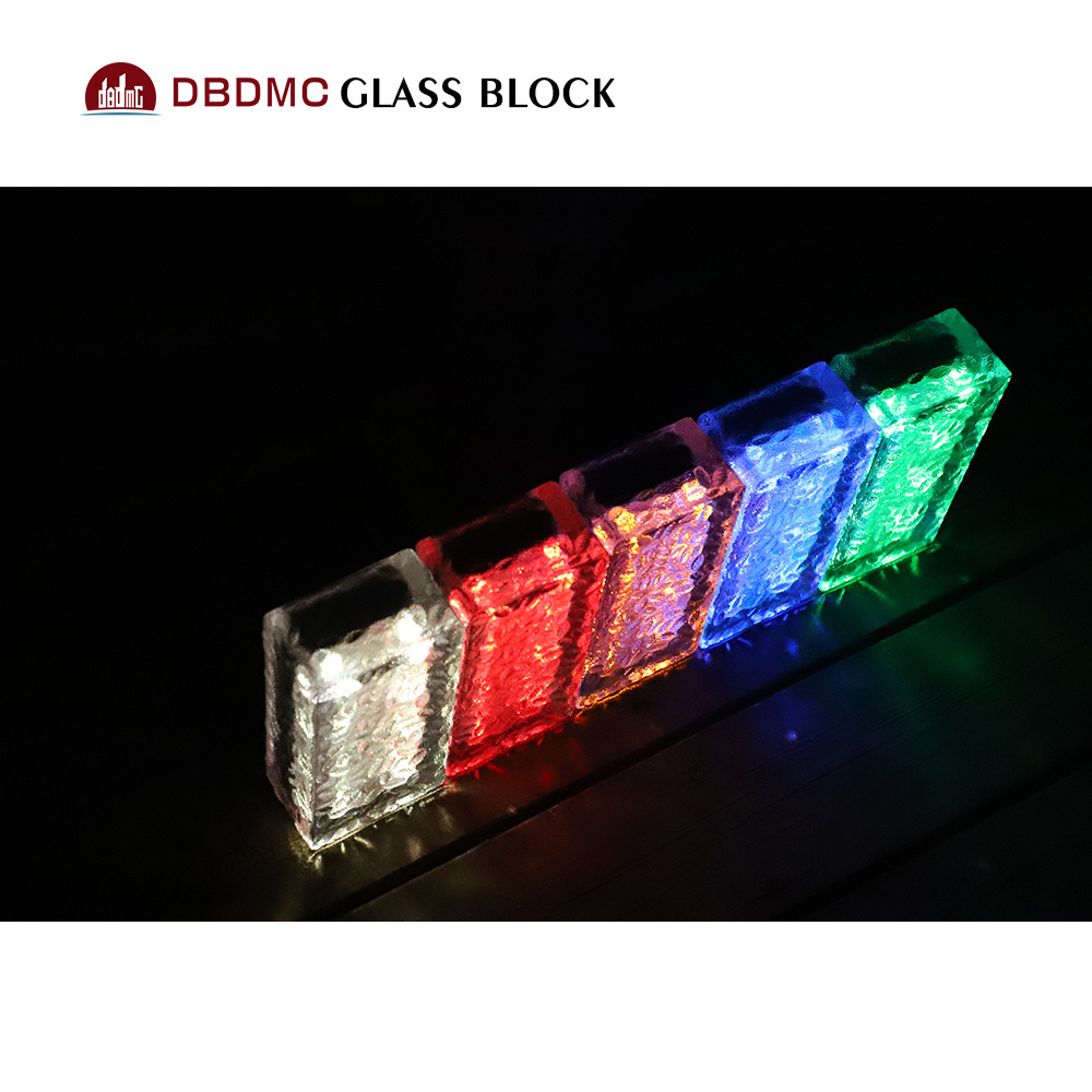 Chinese manufacturer low price transparent solid glass brick transparent decorative glass brick