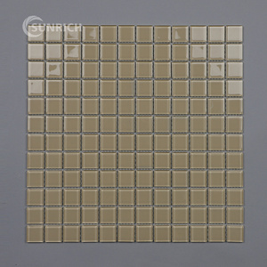 Customized Pearl Marble Display Stone Mix Glass Mosaic tile For Home Decoration