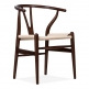 Modern design vintage wooden dining room chairs carved solid wood rattan armchair dining chair