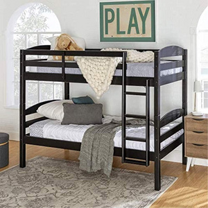 Factory Direct Selling Twin Detachable Bunk Bed with Shelves