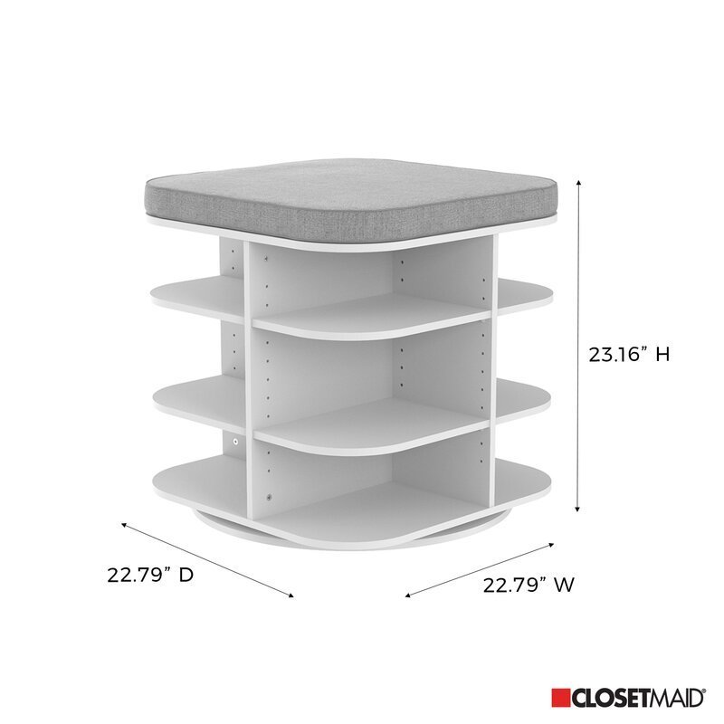 New design 360 rotating entryway shoe storage rack bench shoe racks with bench