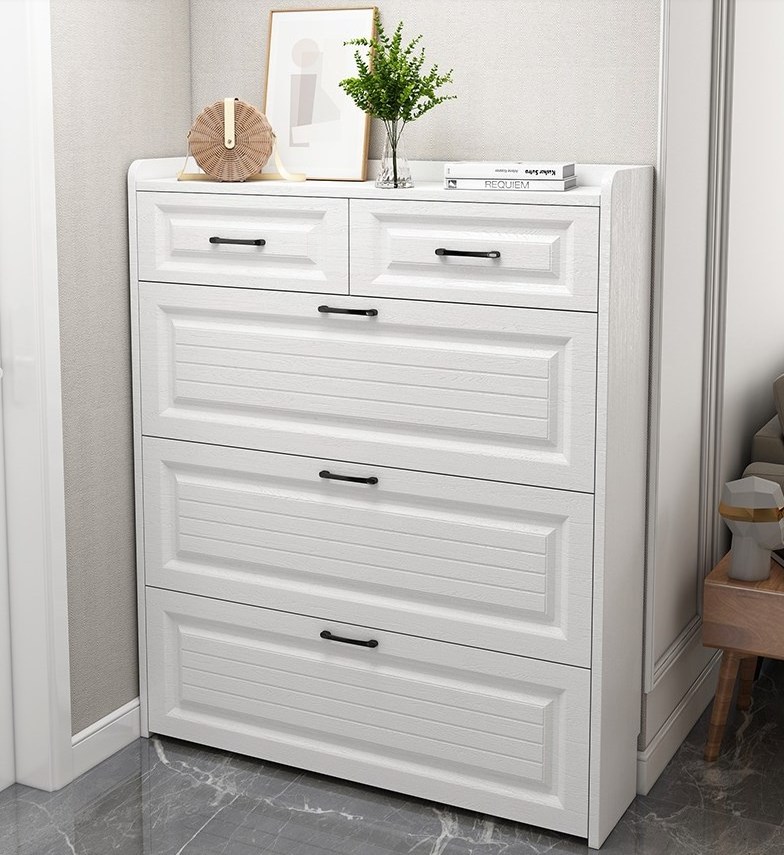 Living room furniture wood pallet shoe rack wooden shoe storage