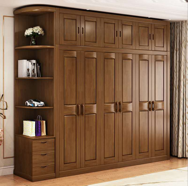 Customized Modular Hotel Home Luxury Bedroom 3/4/5 Door Storage Cabinet Furniture Wooden Modern Armoire Wardrobe Closets Designs