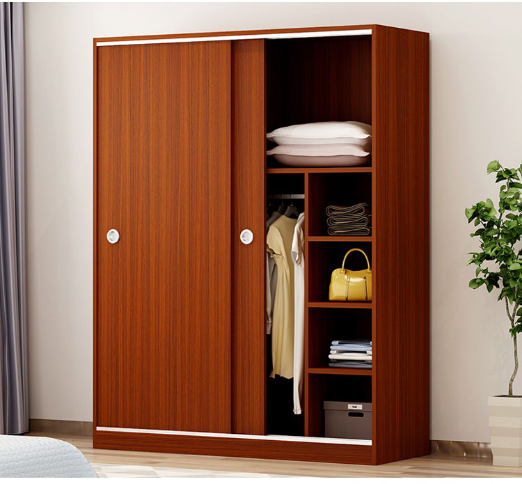 modern bedroom sets mirror door wooden cheap wardrobe closet