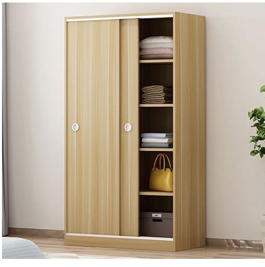 High Quality Modern Clothes Storage Cabinet With Sliding Door Simple Design Bedroom Wardrobe