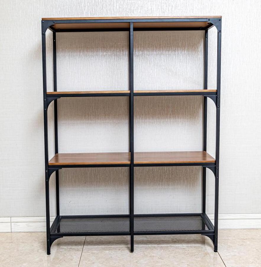 4 Tier Book Shelf Industrial Steel Ladder Bookshelf