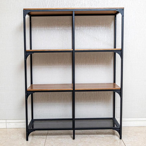 4 Tier Book Shelf Industrial Steel Ladder Bookshelf