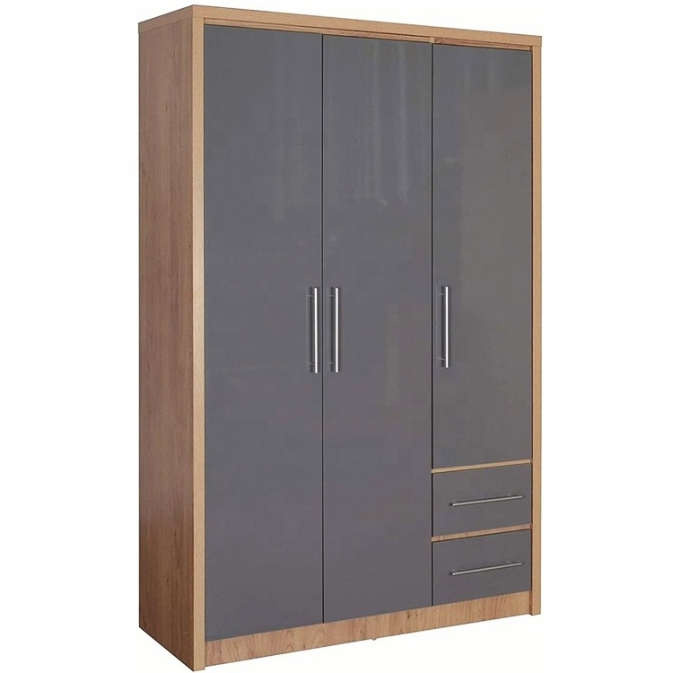 Cheap Modern Style Wardrobes Lightweight Bedroom Wardrobe Portable Armoire Sliding Wardrobe Closet with Doors