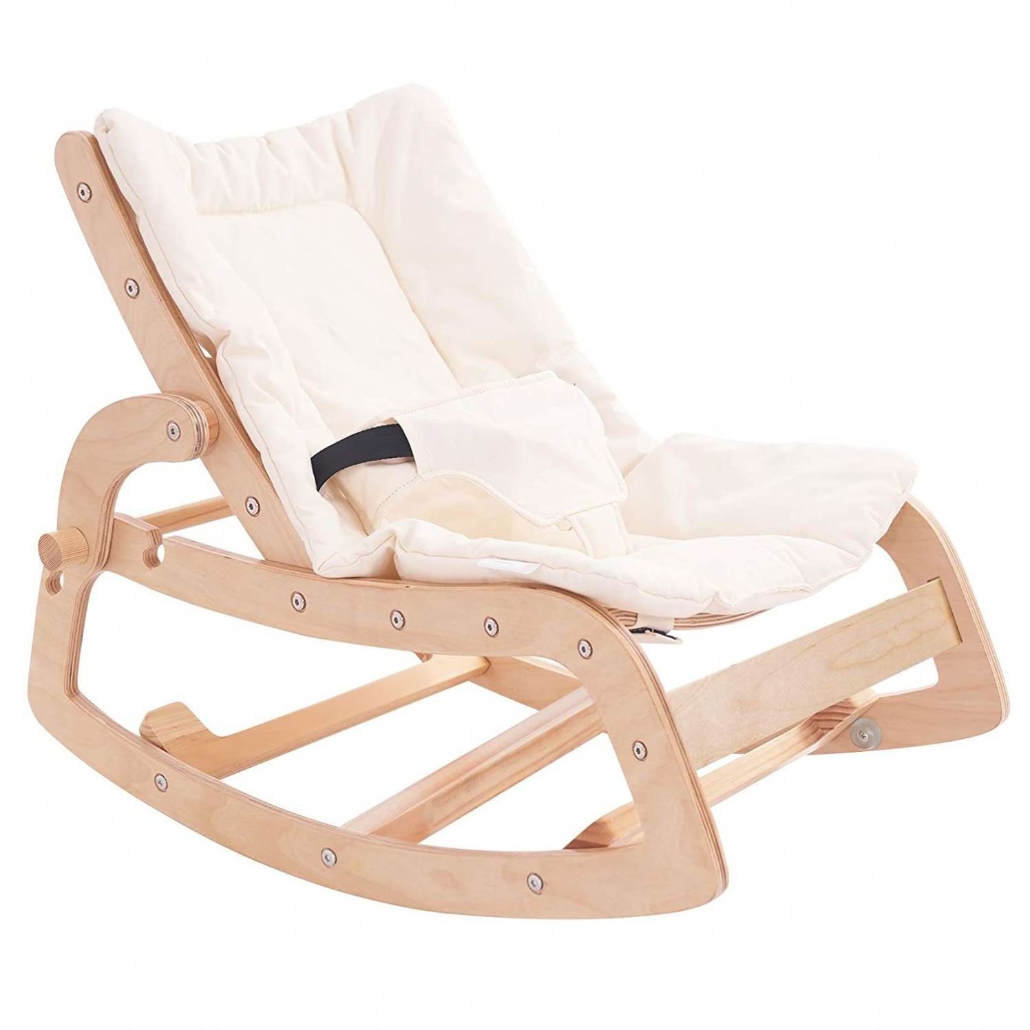 outdoor Natural Wood Infant-to-toddler Seat kid Portable Baby Rocker Rocking Chair child wooden baby rocking recliner chair