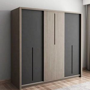 Cheap Modern Style Wardrobes Lightweight Bedroom Wardrobe Portable Armoire Sliding Wardrobe Closet with Doors