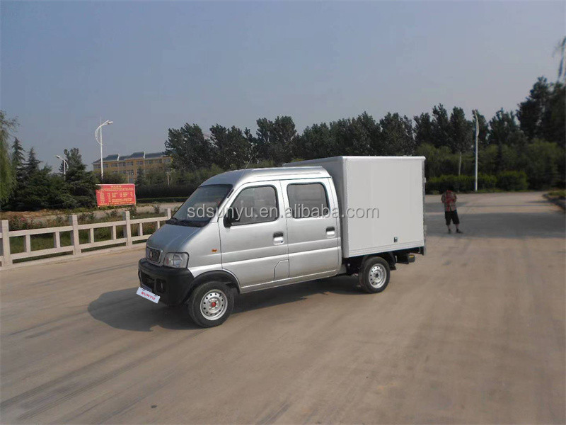 Wholesale single row logistic closed truck  for cargo goods  electric van  with container car