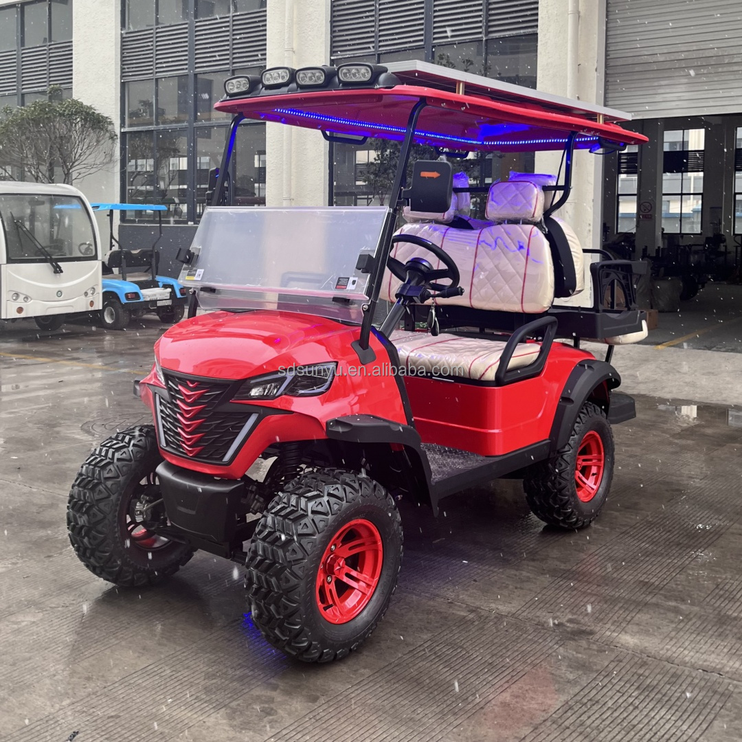 SUNYU 4x4 Atvs Adult Golf Cart Parts Car with Pick-Up Passenger Features for Station Use Gasoline Golf Carts for Golf Club