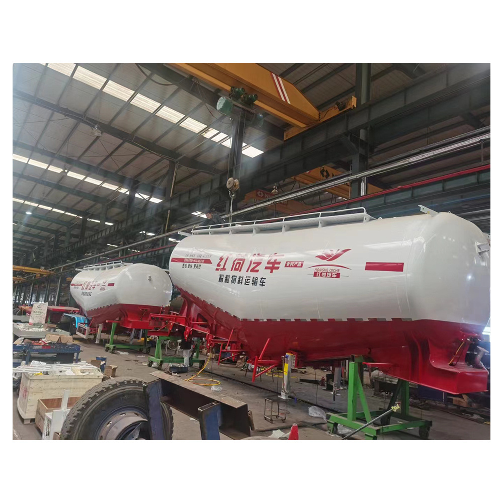 Tri Axles 35-65cbm Powder Tanker Bulk Cement Carrier Cement Bulker Semi Truck Trailer For Sale