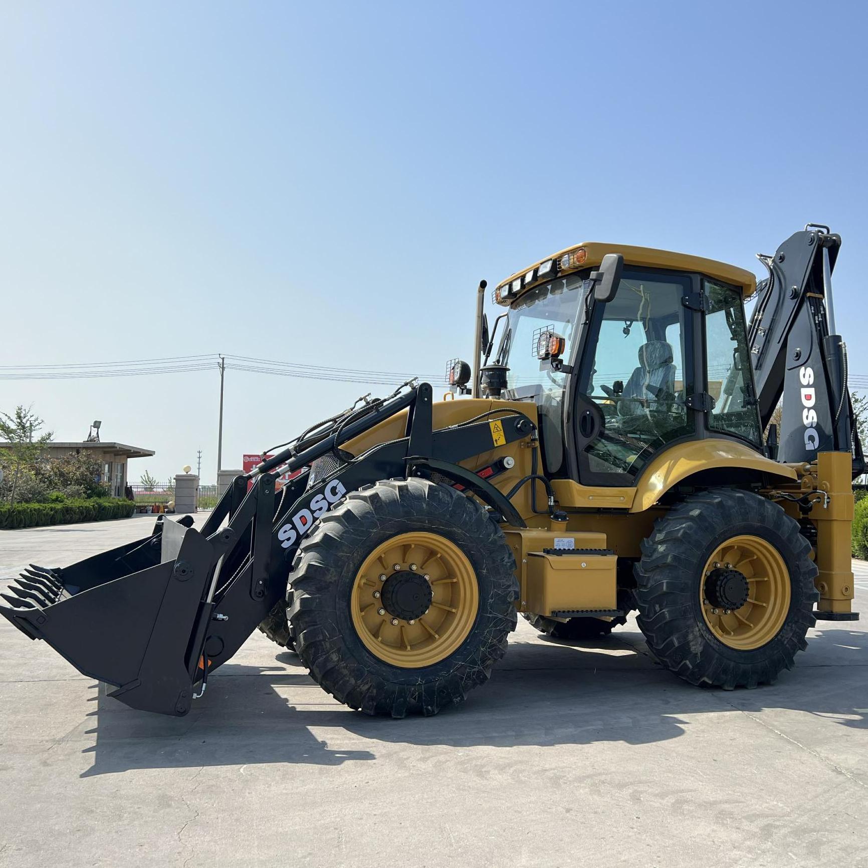 backhoe solid rubber tire backhoe attachment 3 point hitch