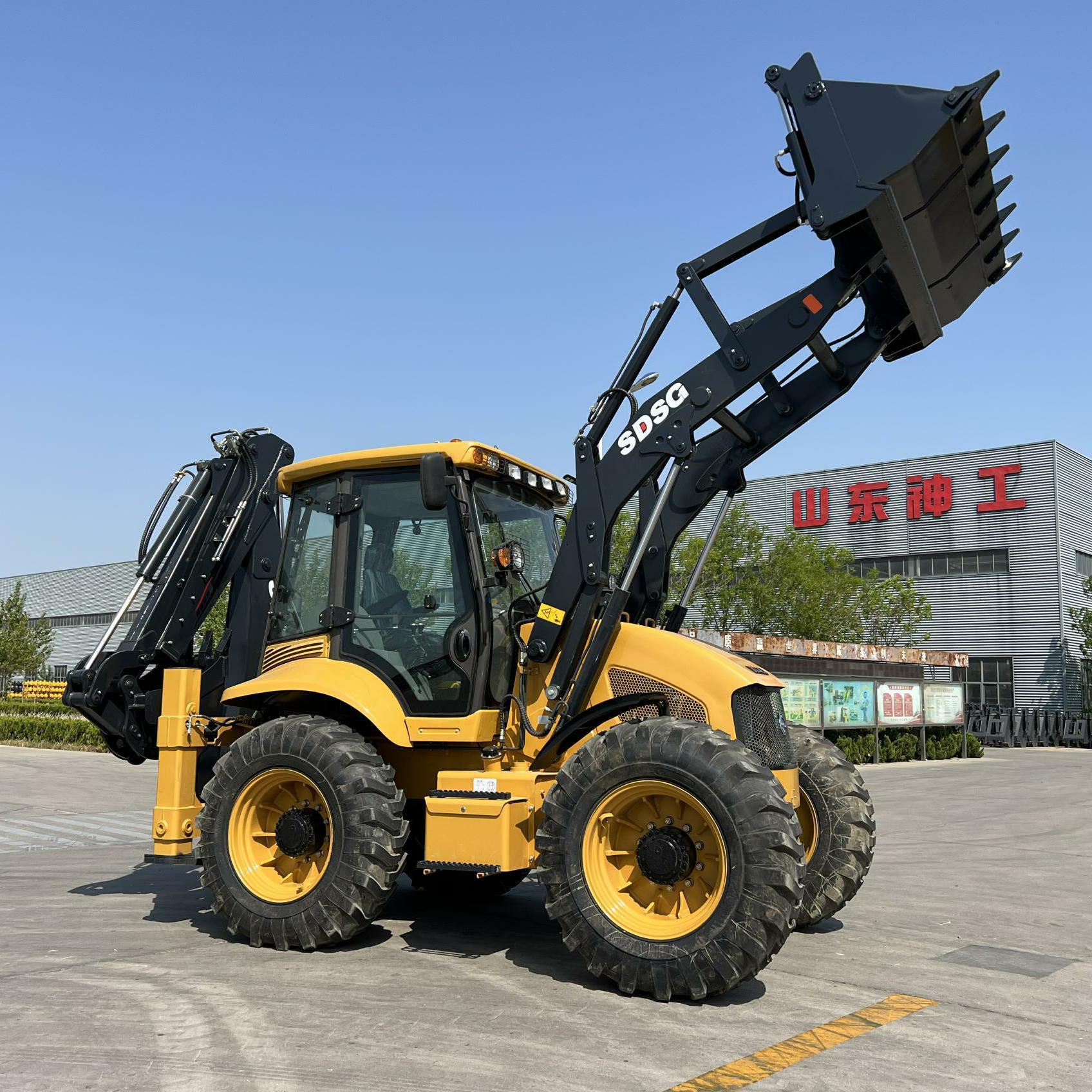 backhoe solid rubber tire backhoe attachment 3 point hitch