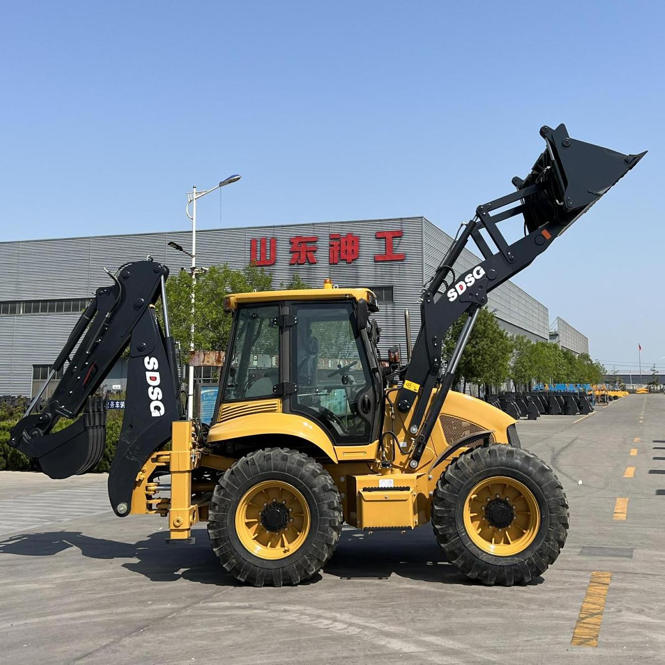 backhoe solid rubber tire backhoe attachment 3 point hitch