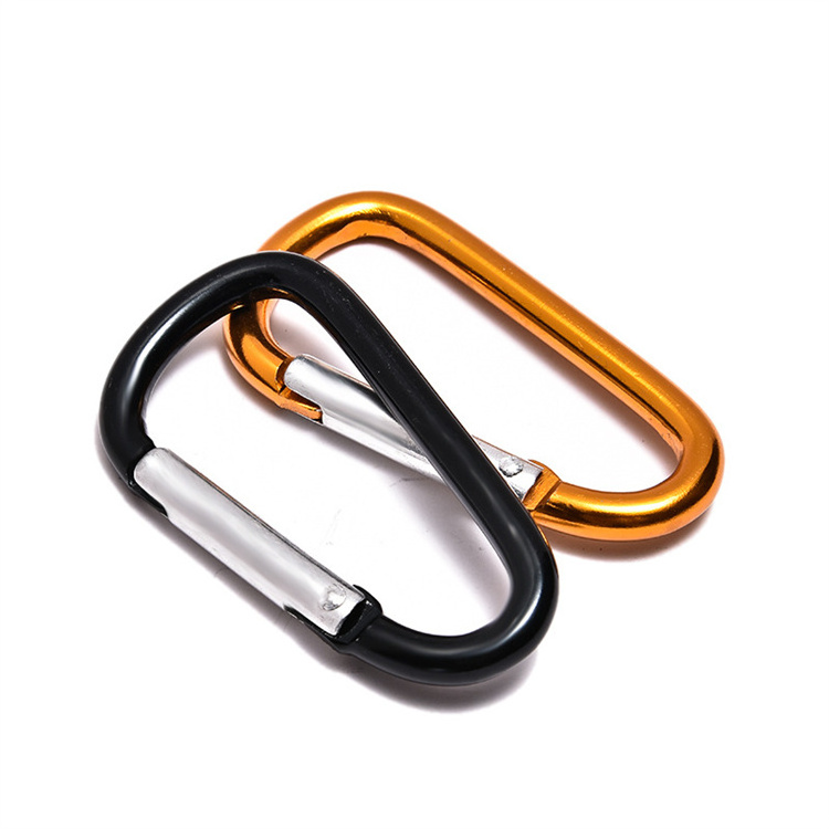 Metal d shape climbing mini small link screw gate hiking locking carabiner