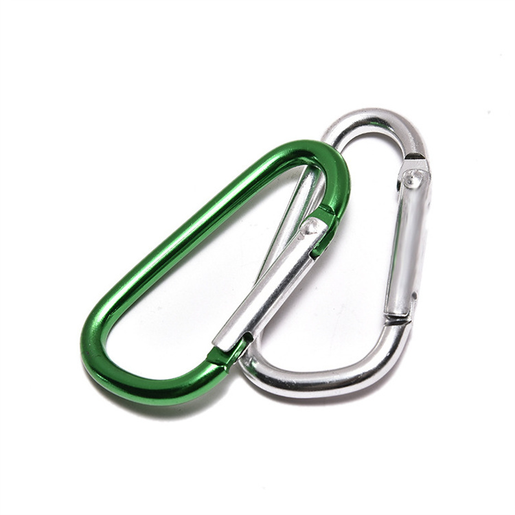 Metal d shape climbing mini small link screw gate hiking locking carabiner