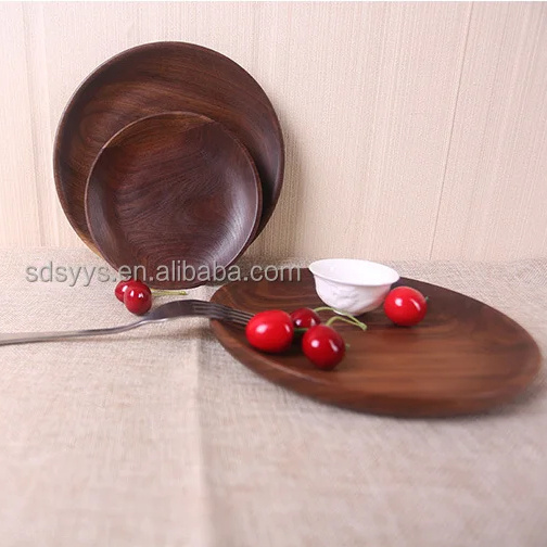 Amazon Hot Sale Drink ware Wood Serving Tray Wholesale Handle Wooden Tray For Wedding Party & Restaurant Serving Tray