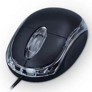 Wired Mouse 800DPI Optical Mini Portable Mobile Mouse with USB Port 3 Buttons for PC Laptop Desktop Fit for Left/Right Hand