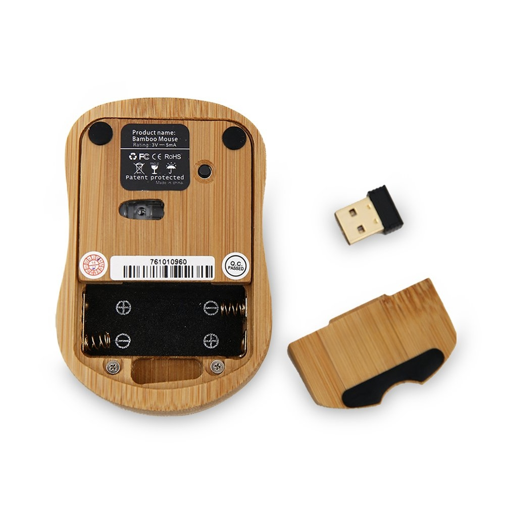 High Quality Bamboo Wood Cheap Promotional Gift Fashion Wired Wooden Bamboo Mouse