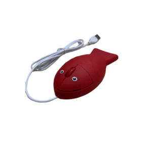 Cute Cartoon Red Fish wired usb Mouse for laptop computer pc Funny Student Mouse Creative gifts