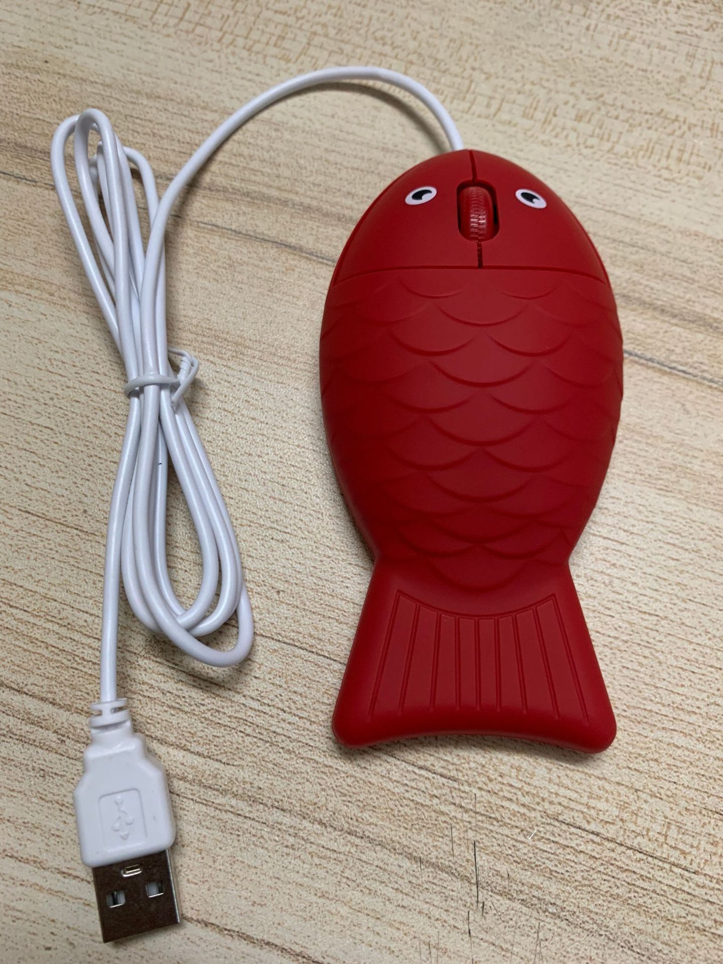 Cute Cartoon Red Fish wired usb Mouse for laptop computer pc Funny Student Mouse Creative gifts