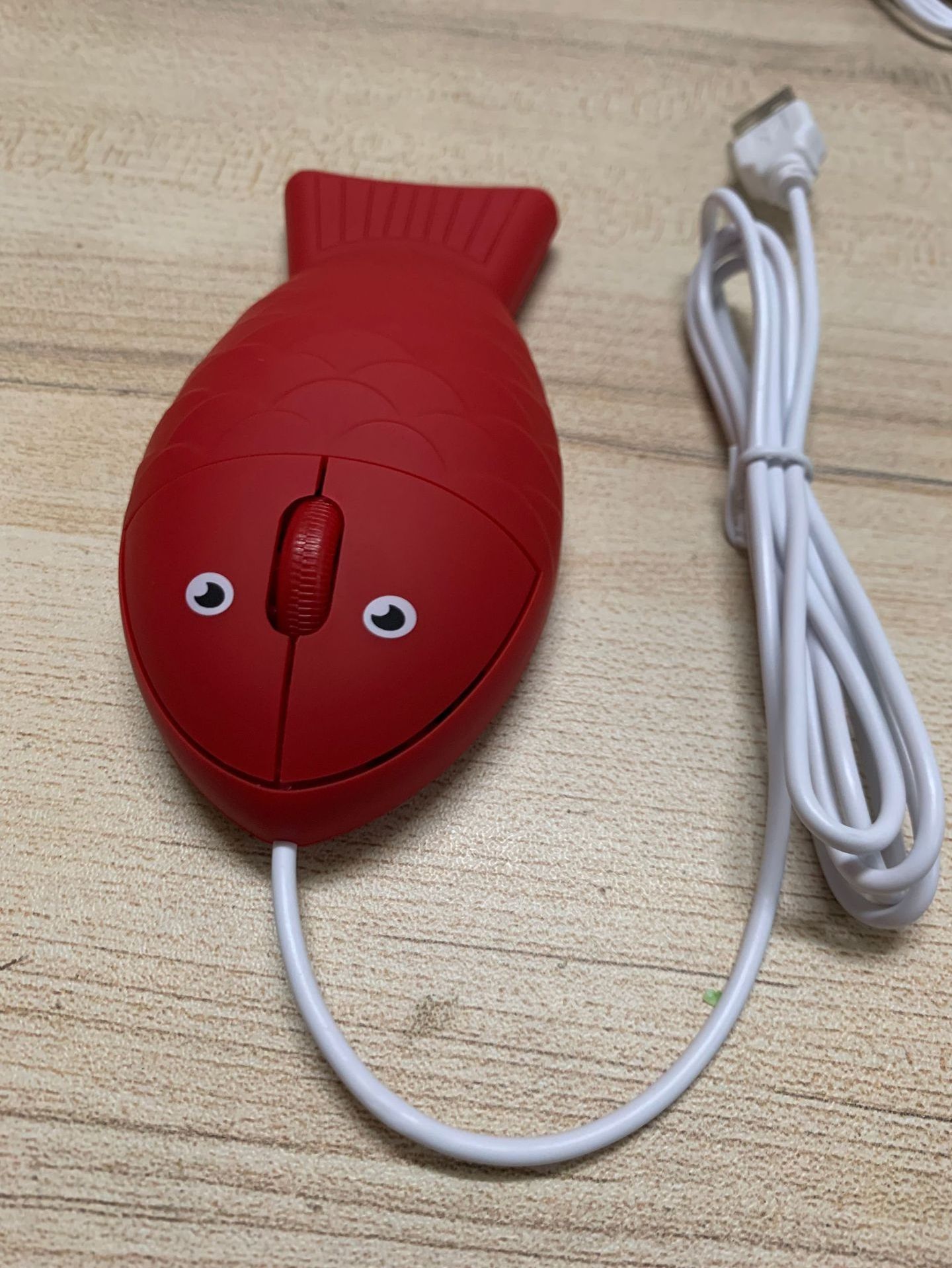 Cute Cartoon Red Fish wired usb Mouse for laptop computer pc Funny Student Mouse Creative gifts