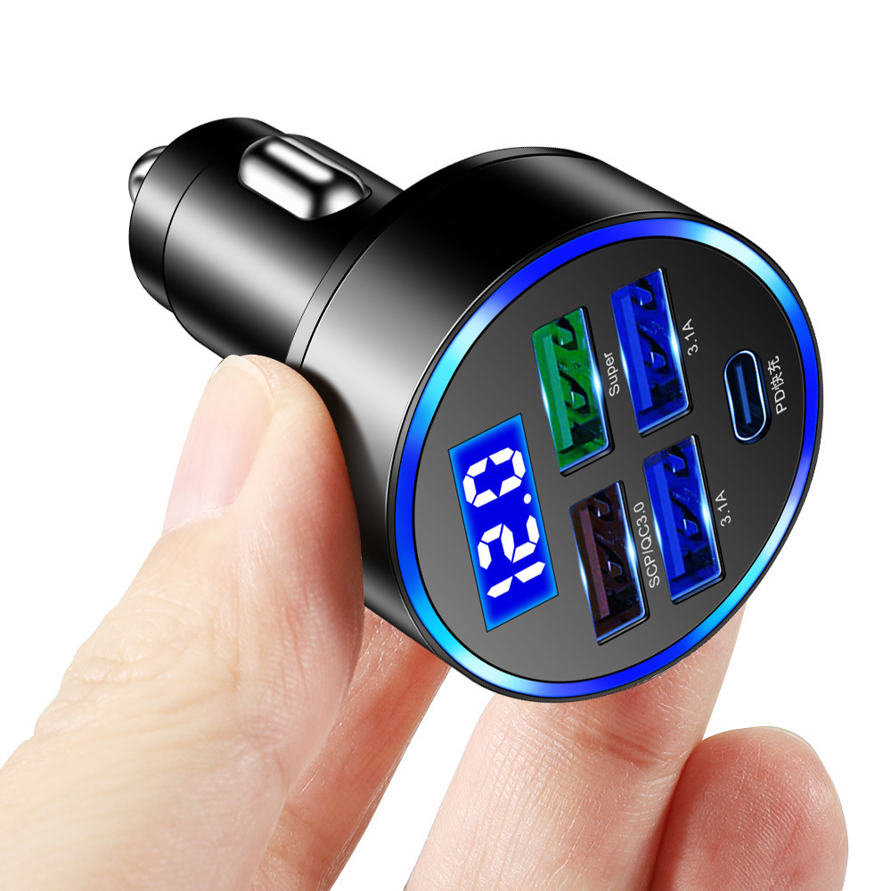 PD USB Car Charger Fast Charging Type C USB Phone Adapter in Car For iPhone 13 Pro Xiaomi Huawei Samsung Car Quick Charger