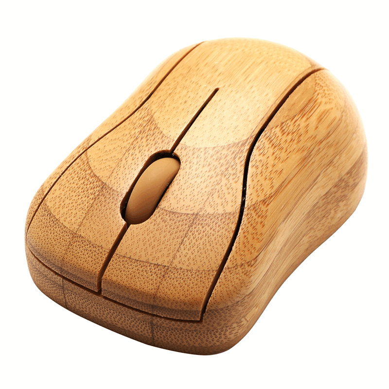 High Quality Bamboo Wood Cheap Promotional Gift Fashion Wired Wooden Bamboo Mouse