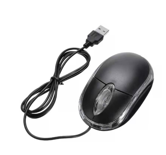 Wired Mouse 800DPI Optical Mini Portable Mobile Mouse with USB Port 3 Buttons for PC Laptop Desktop Fit for Left/Right Hand