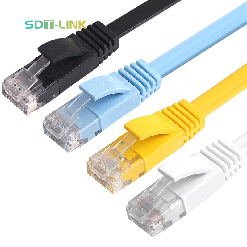 RJ45 Ethernet Network LAN Cable Flat CAT6 Channel UTP 4Pairs 24AWG Patch Cable Router Interesting Lot top quality