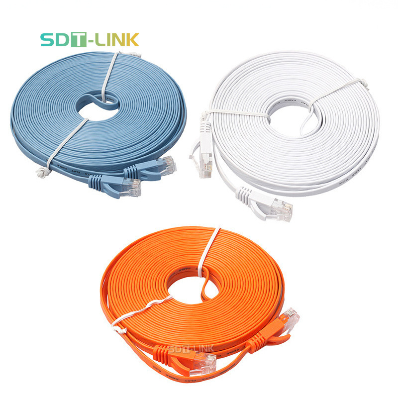 RJ45 Ethernet Network LAN Cable Flat CAT6 Channel UTP 4Pairs 24AWG Patch Cable Router Interesting Lot top quality