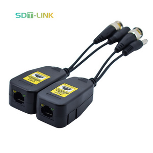 Passive 2 in 1 8MP AHD CVI TVI CVBS HD Video Power Audio & Data Transmitterbalun Video Balun BNC Supply Transceiver for CCTV