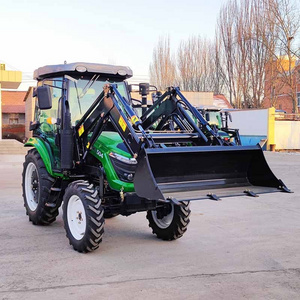 Multifunctional tractor agricultural farming small compact tractors mini 4x4 electric starter tractor with front end loader