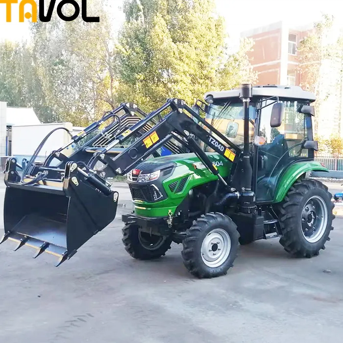 price for sale high quality 50HP 4 wd agricultural garden tractor with front end loader attachments