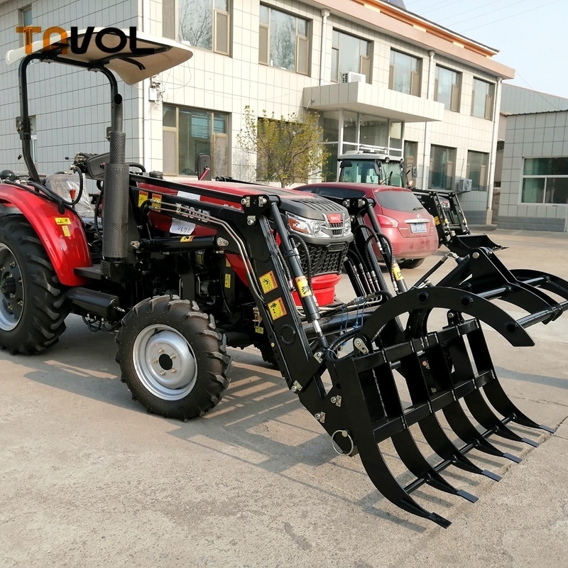 price for sale high quality 50HP 4 wd agricultural garden tractor with front end loader attachments