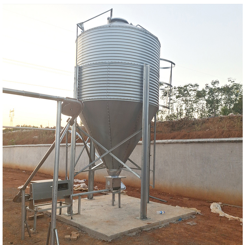 Small Grain Silos Capacity 10 Ton 20t 30t 40t 50t Steel Silos Cost