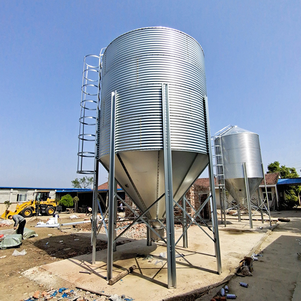 Small Grain Silos Capacity 10 Ton 20t 30t 40t 50t Steel Silos Cost