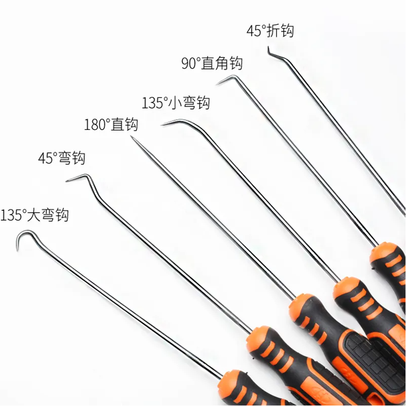 Car Repairing Tool Kit 4 pcs/set Oil Seal Remove Tool Picks Hooks set for Car Repairing Pick hook for Garden staples