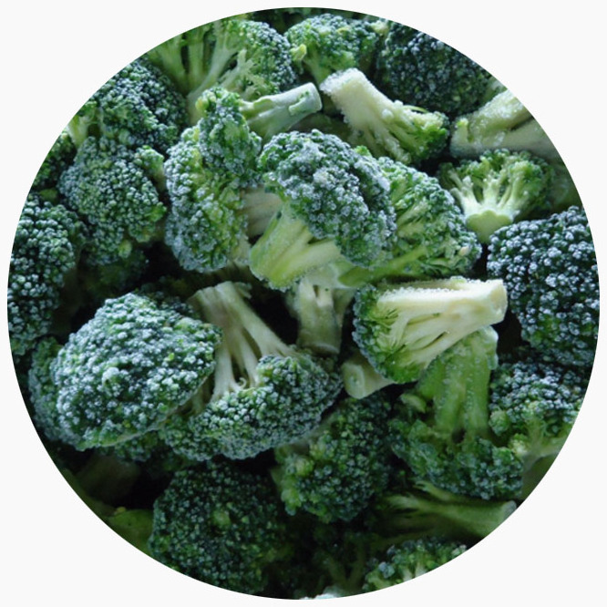 Hot Sale Quick Frozen Broccoli Natural Chinese Frozen Vegetables 1kg*10bags/carton frozen broccoli stems