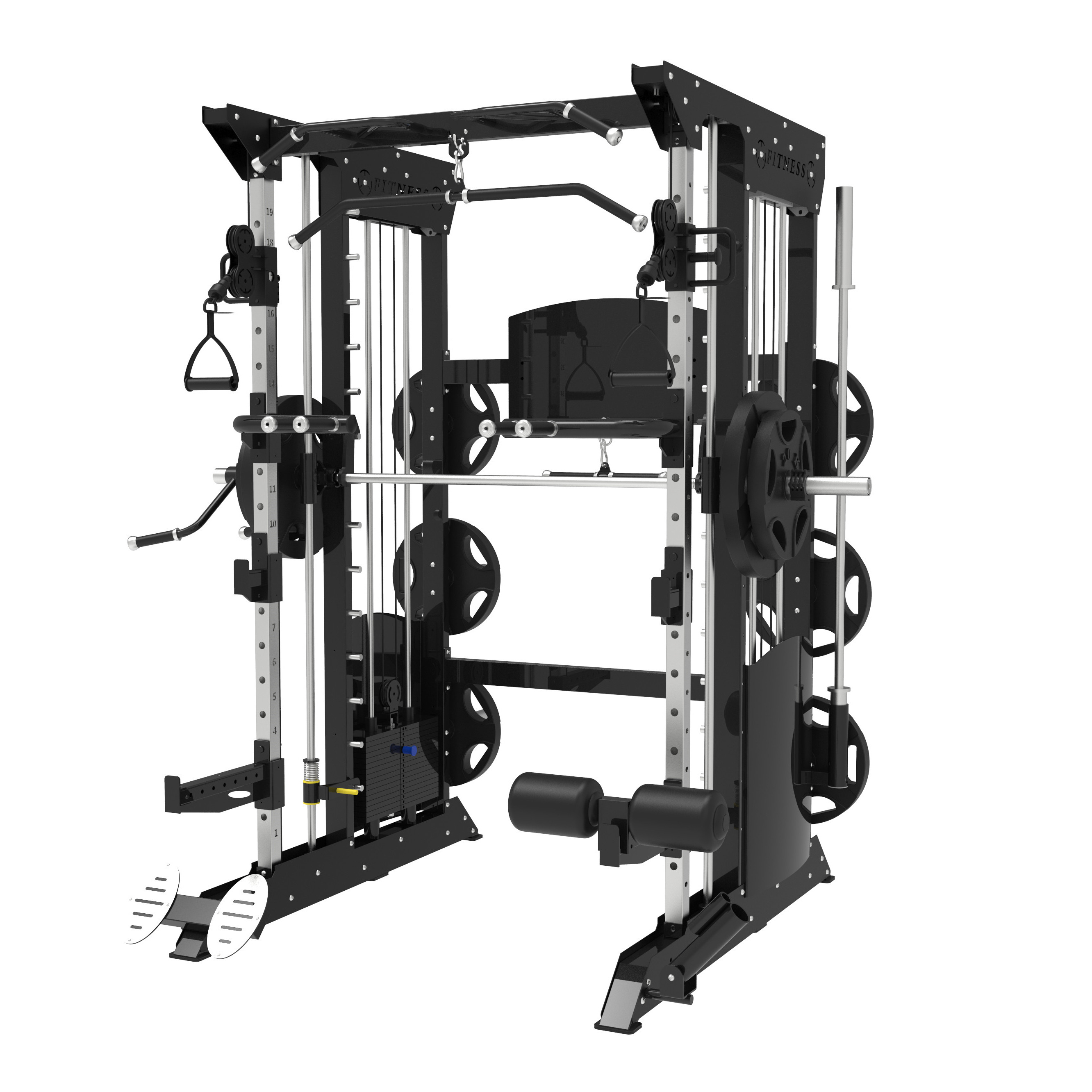 popular gym equipment home use 3D multi-functional smith machine