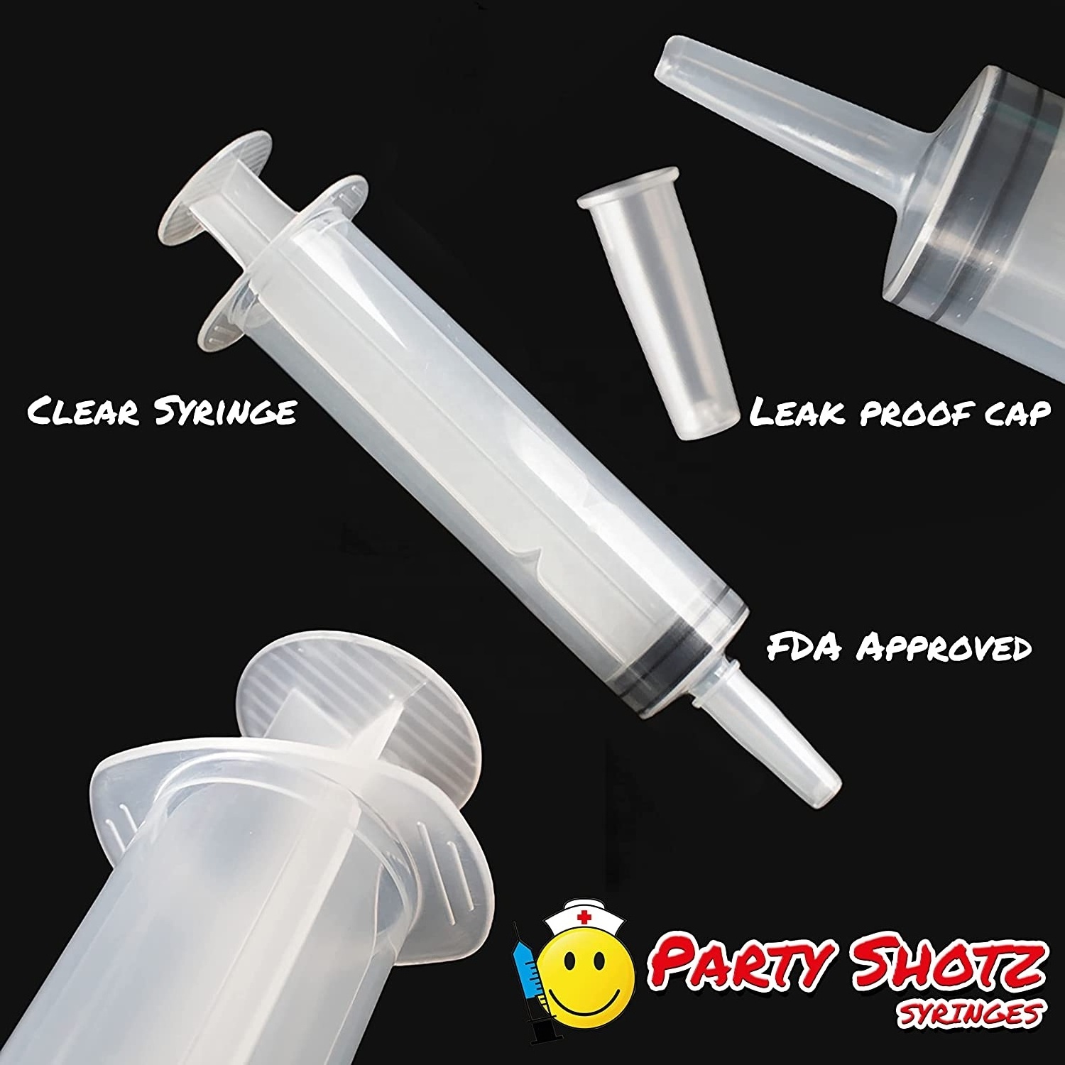 1.5oz Party Jello Shot Syringes PP Plastic Party Jello Shot Syringes With Rubber