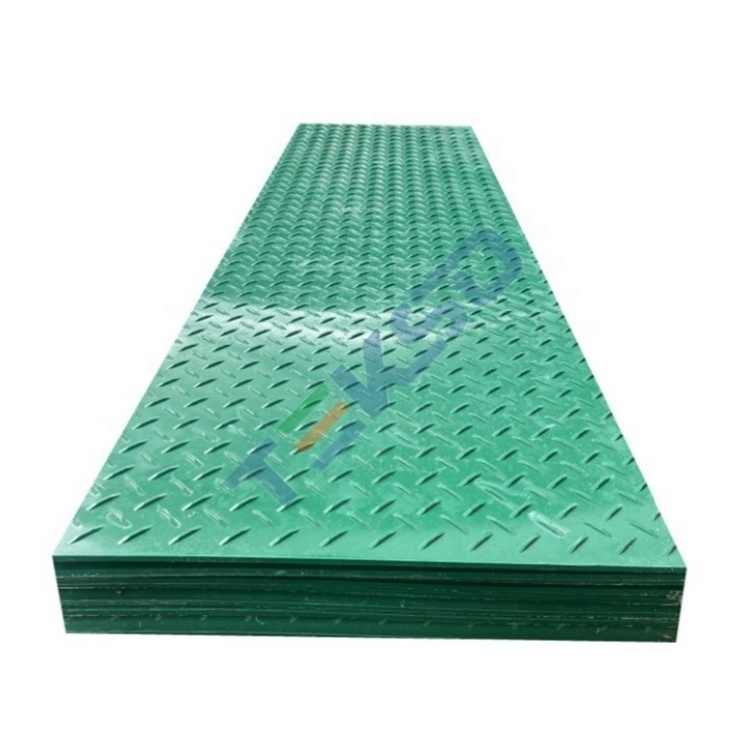 4x8  hdpe sheets oilfield rig mats plastic impact resistance customized floor for beach or muddy road