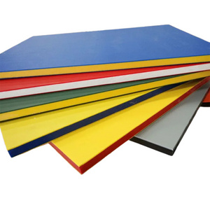 100% virgin anti scratch UV resistance laminate colorcore 2 color 3 layered ABA HDPE plastic sheets board panel plate