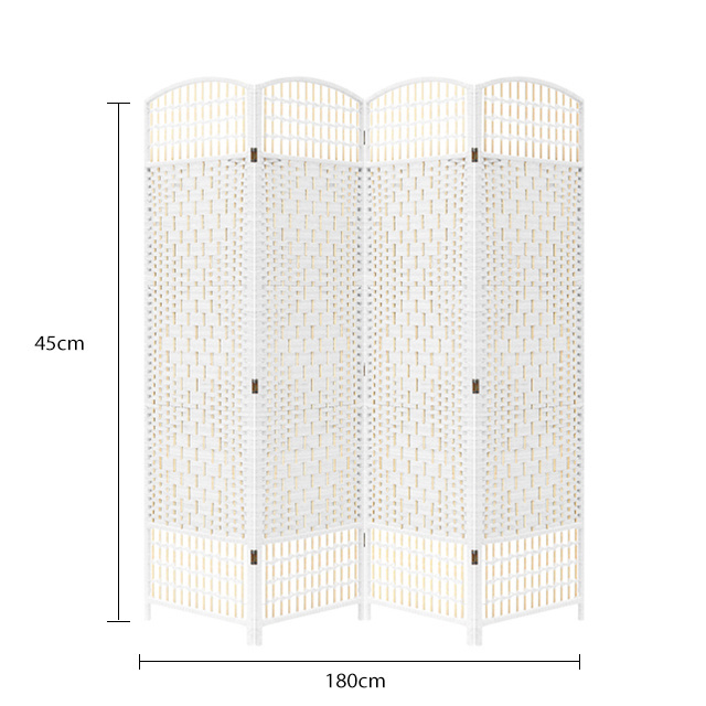 woven foldable wall desk clear glass waterfall room divider