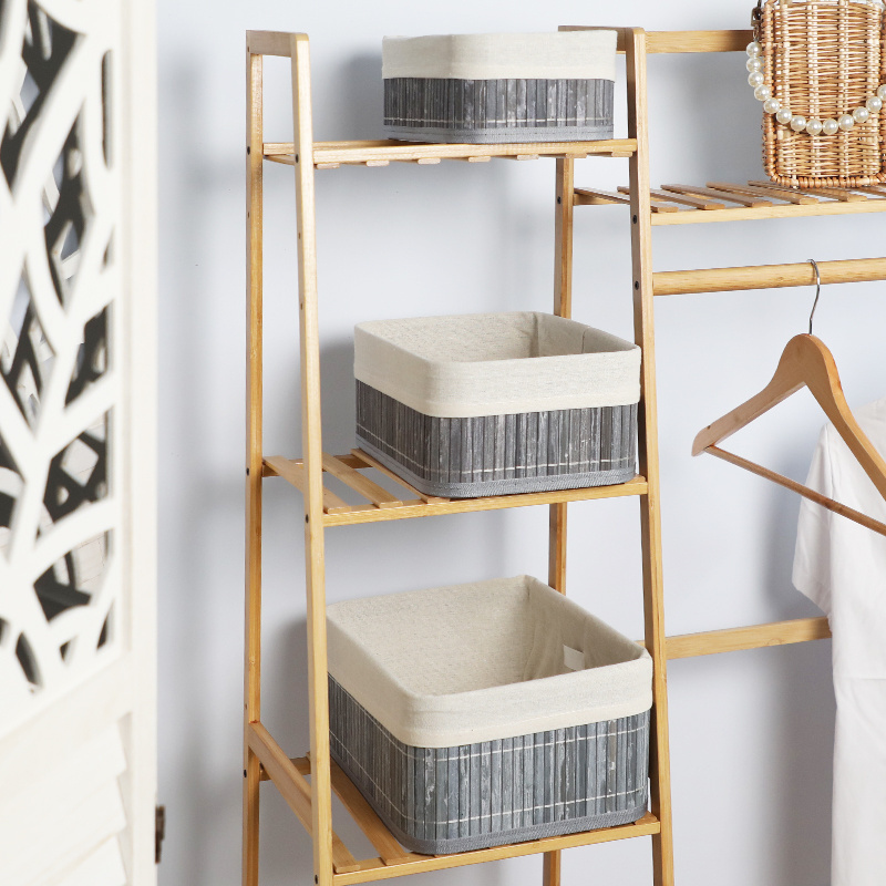 Hot Selling Top Quality Bamboo Storage Baskets Laundry Baskets Storage Boxes Bread Baskets