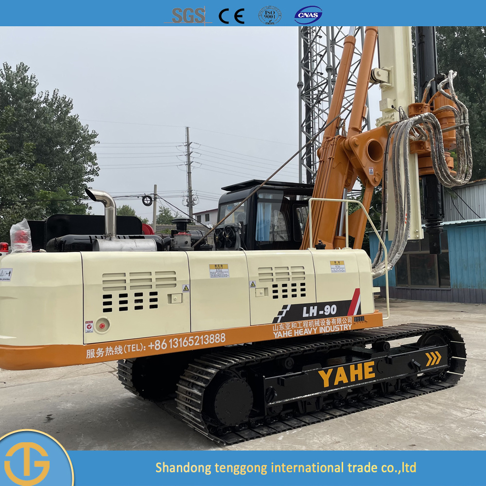 Diesel Engine Hydraulic Bored Tractor Portable Used Piling Machine Crawler Pile Driver Hot Sale Drilling Dr-90 Rig