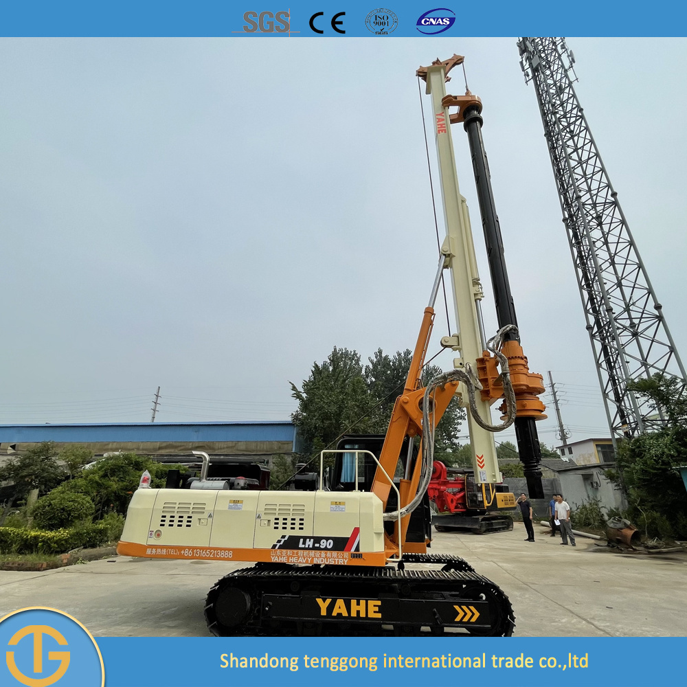 Diesel Engine Hydraulic Bored Tractor Portable Used Piling Machine Crawler Pile Driver Hot Sale Drilling Dr-90 Rig